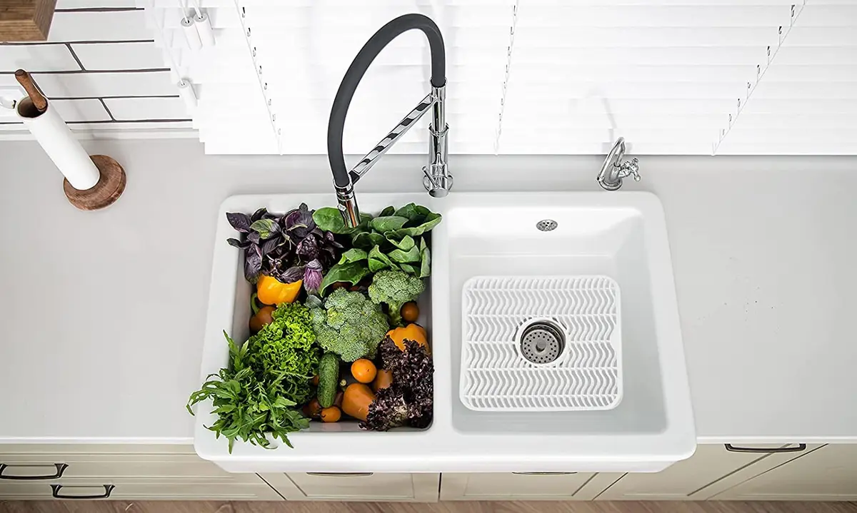 DecorRack Sink Protectors for Kitchen, Plastic 12" x 11" | Protect Sink from Damage & Scratches - view 6