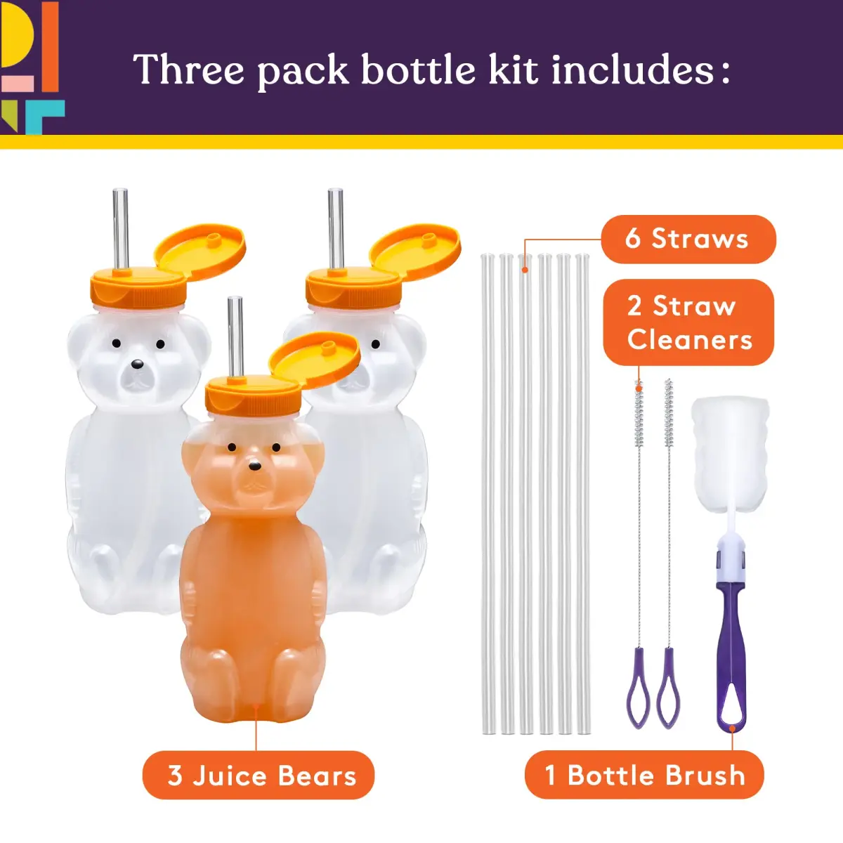 Special Supplies Honey Bear Straw Cup 237ml (8 Fl Oz) | Therapy Assist for Low Suction & Mobility - view 3