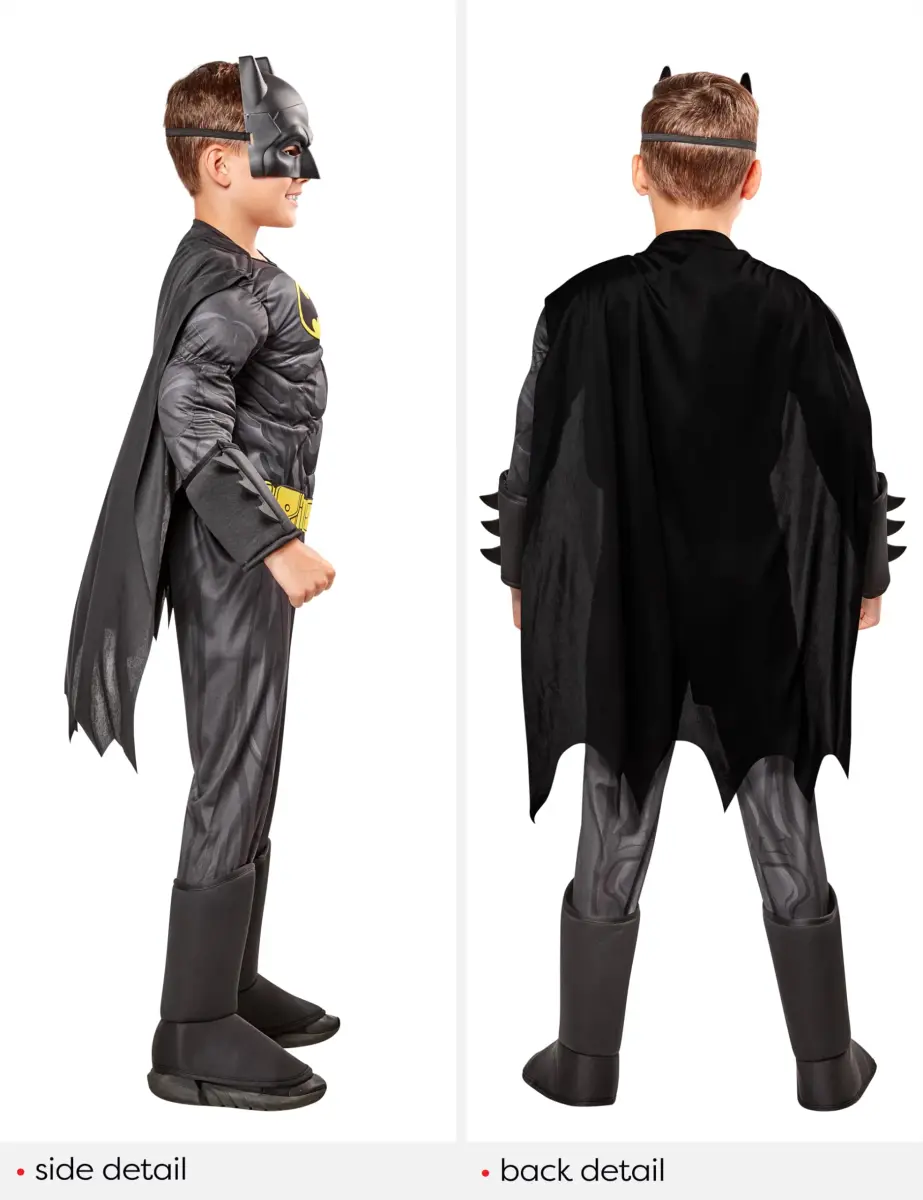 Rubies DC Comics Batman Deluxe Costume for Kids, Boys Large (12-14) | Officially Licensed Superhero Outfit - view 2