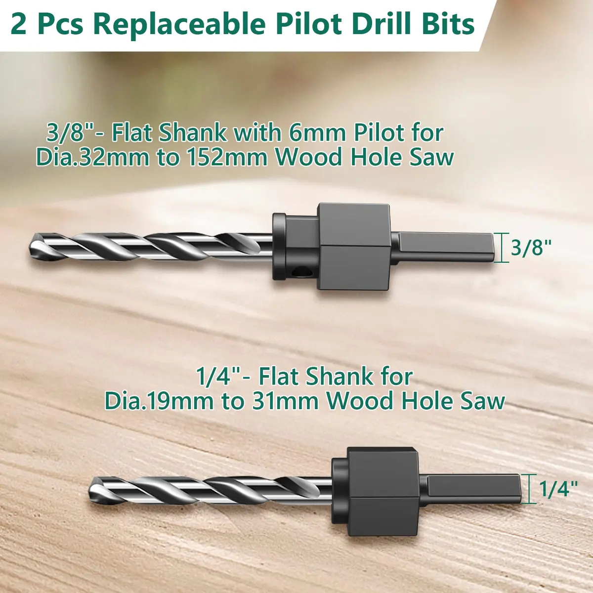 HYCHIKA 19-Piece Hole Saw Kit with 19-152mm Blades, Mandrels & Drill Bits | Cuts Wood, Plywood, Drywall, PVC - view 6