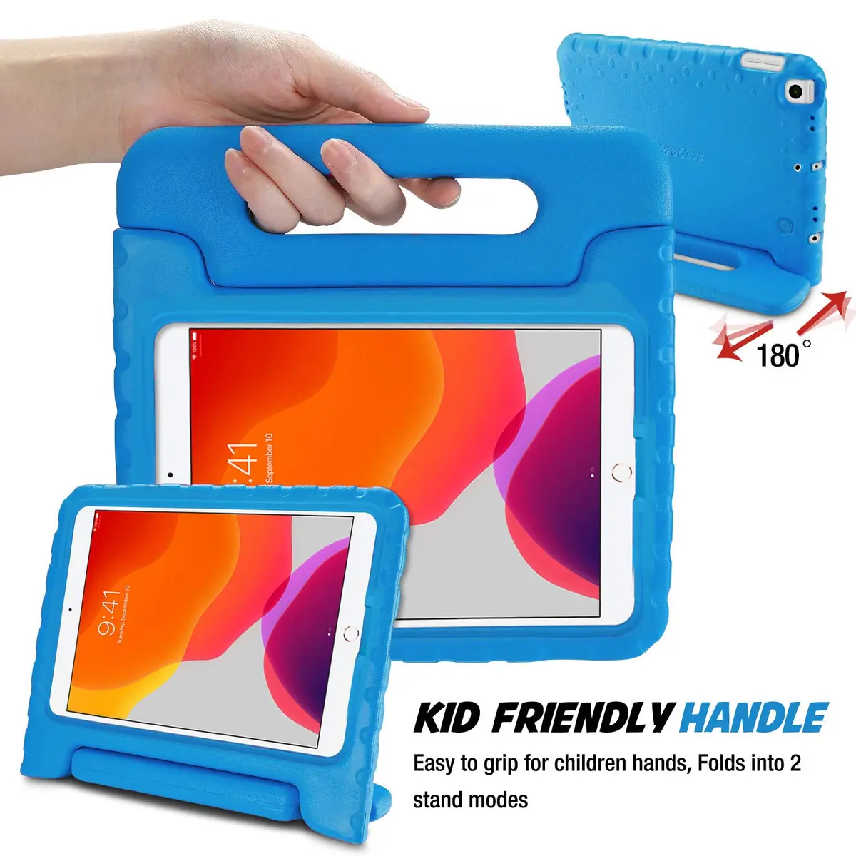 ProCase Kids Case for iPad 10.2" 9th/8th/7th Gen 2021/2020/2019-Blue | Impact-Resistant & Lightweight - view 6
