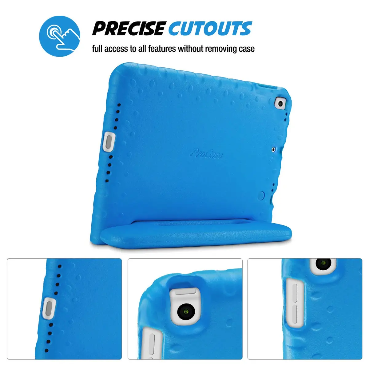 ProCase Kids Case for iPad 10.2" 9th/8th/7th Gen 2021/2020/2019-Blue | Impact-Resistant & Lightweight - view 7