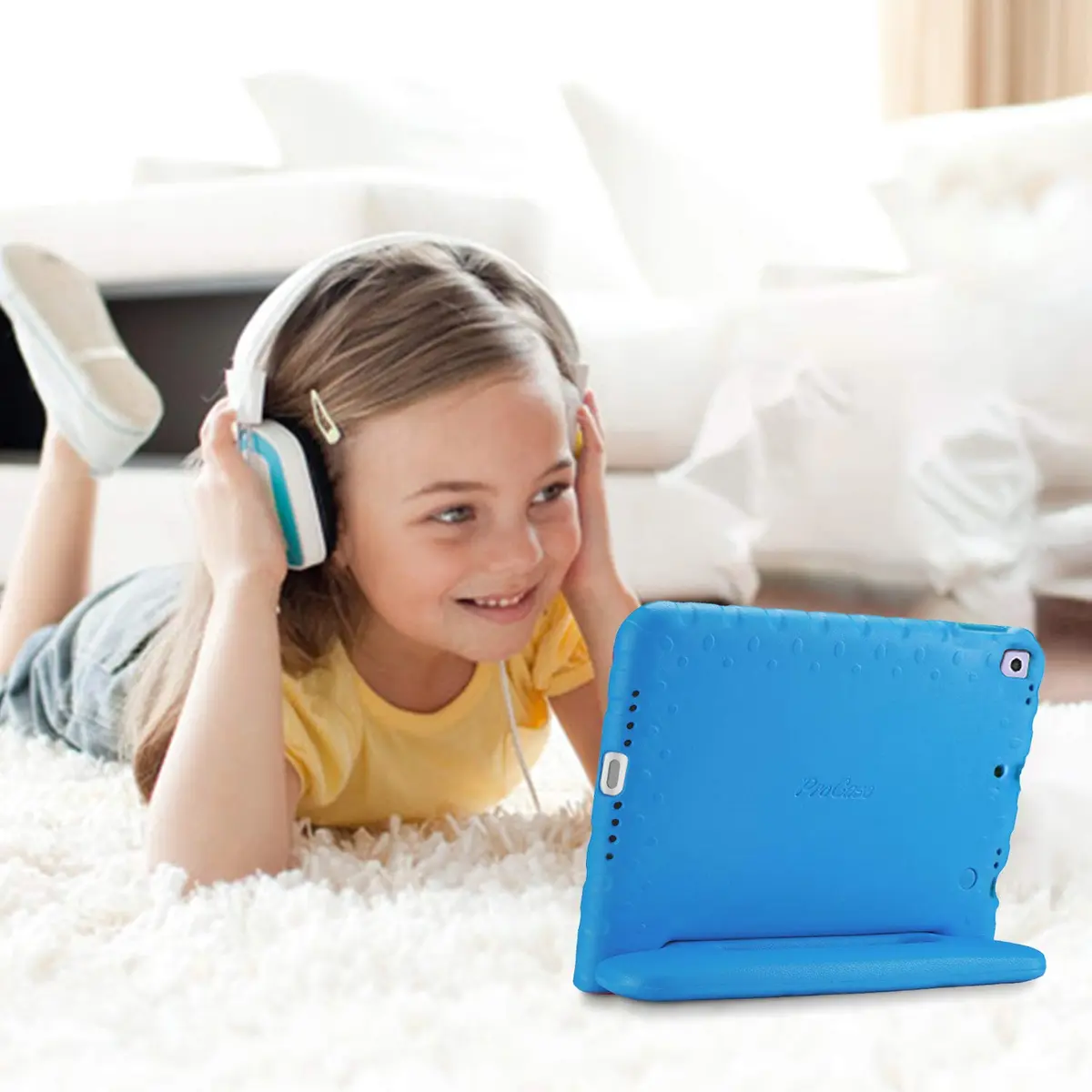 ProCase Kids Case for iPad 10.2" 9th/8th/7th Gen 2021/2020/2019-Blue | Impact-Resistant & Lightweight - view 8