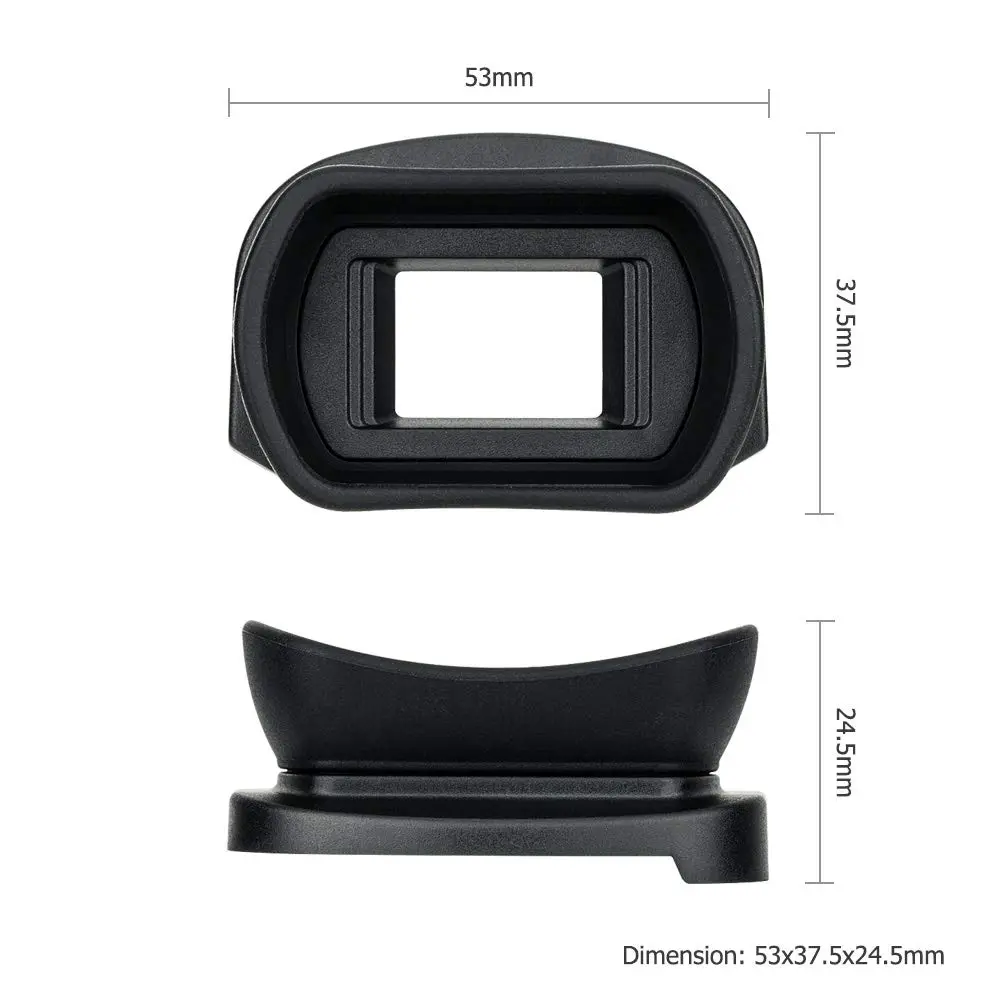 KIWIFOTOS Long Soft Viewfinder Eyecup for Canon 5D Mark IV III 7D II 1Dx II 1Ds III 1D IV III | Enhanced Comfort & Light Blocking - view 7