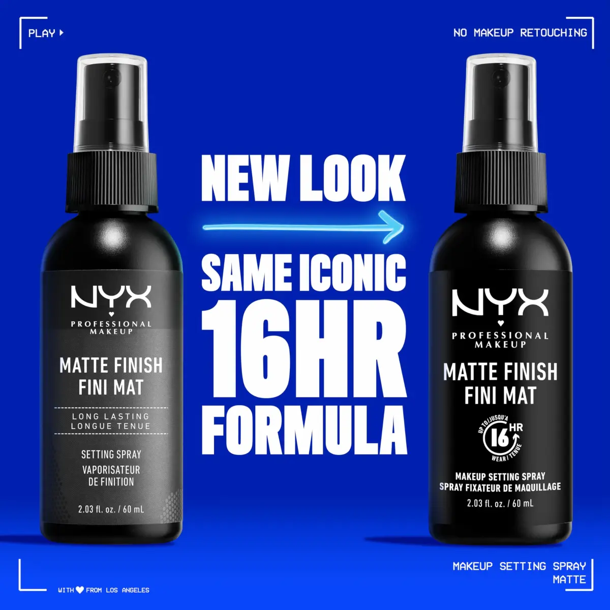 NYX PROFESSIONAL MAKEUP Matte Finish Setting Spray 203ml (6.8 Fl Oz) | Vegan Formula for 16HR Wear - view 2