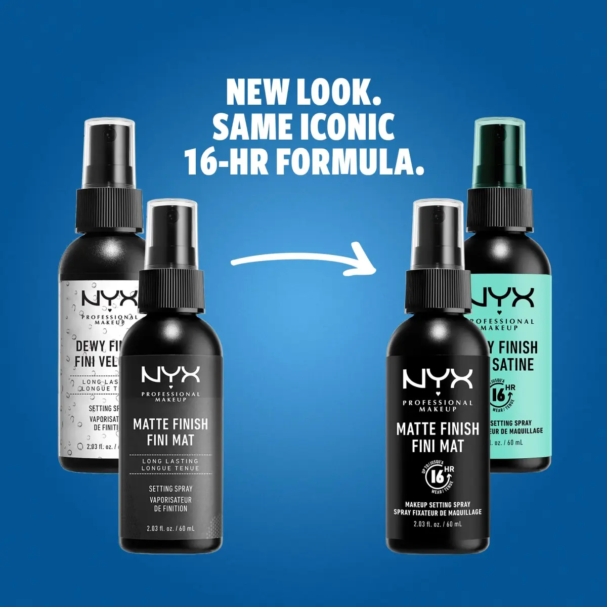 NYX PROFESSIONAL MAKEUP Matte + Dewy Setting Spray 203ml (6.87 Fl Oz) | Long-Lasting Face Mist for up to 16HR Wear - view 2