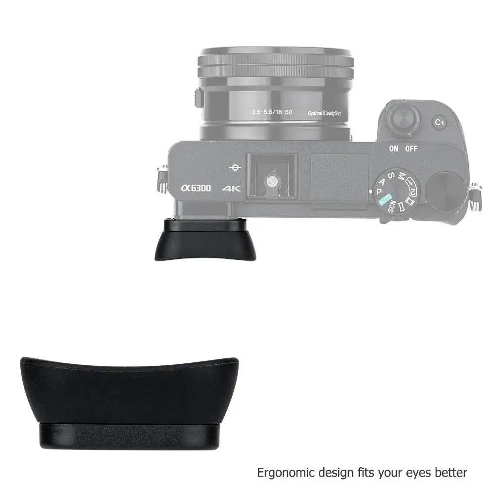 Kiorafoto Extended Eyecup Viewfinder for Sony A6000 A6100 A6300 | Blocks Light & Protects Viewfinder - view 9