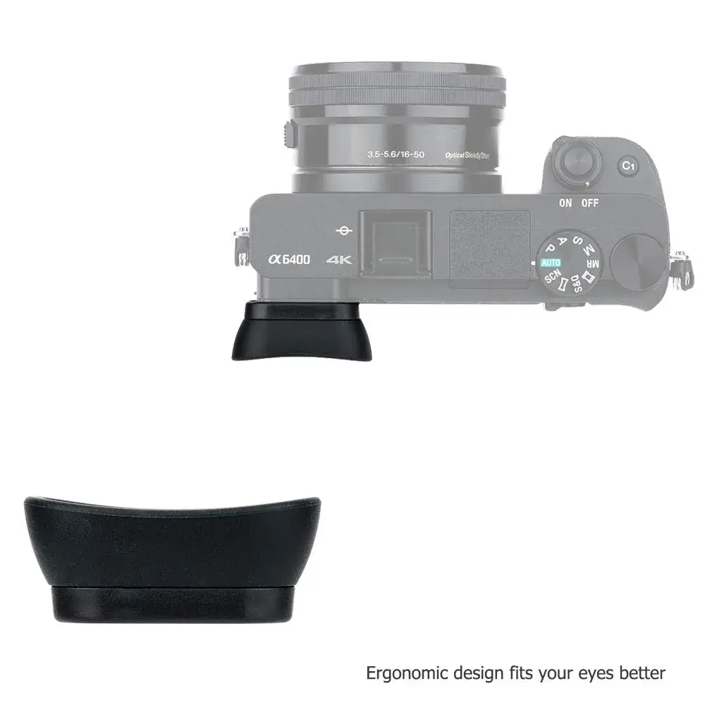 Kiorafoto Extended Eyecup for Sony A6600 A6500 A6400 Cameras | Replaces FDA-EP17 Viewfinder - view 7