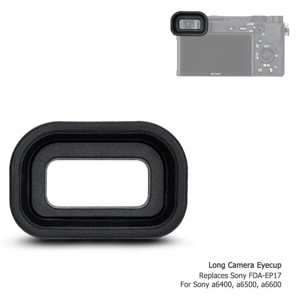 Kiorafoto Extended Eyecup for Sony A6600 A6500 A6400 Cameras | Replaces FDA-EP17 Viewfinder - view 9