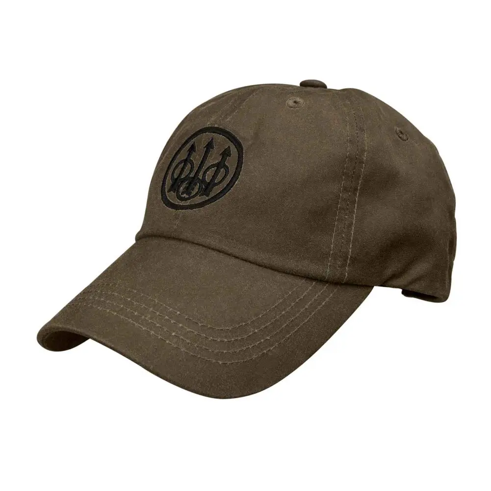 Beretta Waxed Cotton Hunting Outdoor Casual Hat, Sandstone | Water-Resilient, Adjustable Fit - main product image