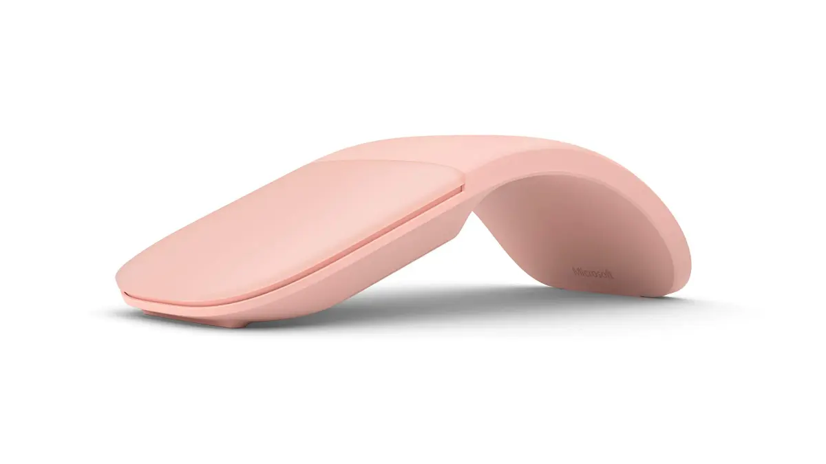 Microsoft Arc Mouse Soft Pink | Ergonomic Bluetooth Mouse for PC/Laptop, Desktop, Windows/Mac Computers - main product image
