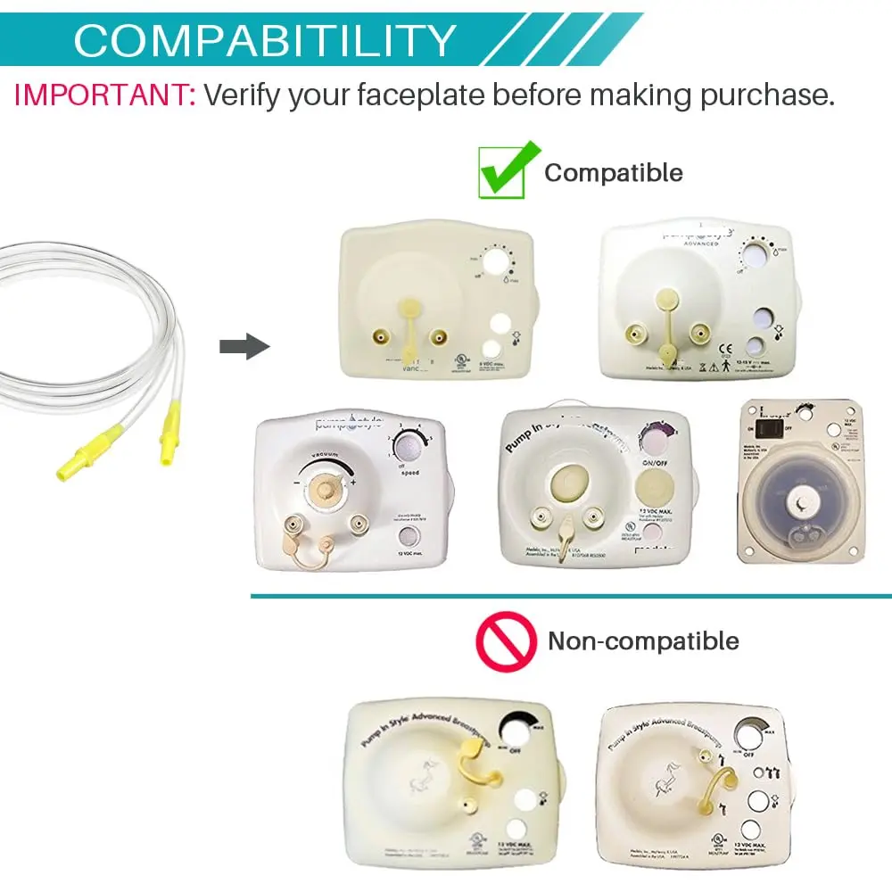 PUMPMOM-US Replacement Tubing for Medela Pump in Style Advanced Breast Pump, 42" Long, BPA/DEHP Free (4 pc) - view 2