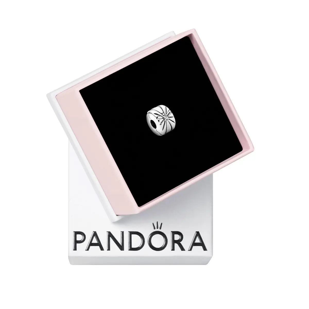 PANDORA Sparkling Sunburst Clip Charm | Sterling Silver with Cubic Zirconia, Jewelry for Women with Gift Box - main product image