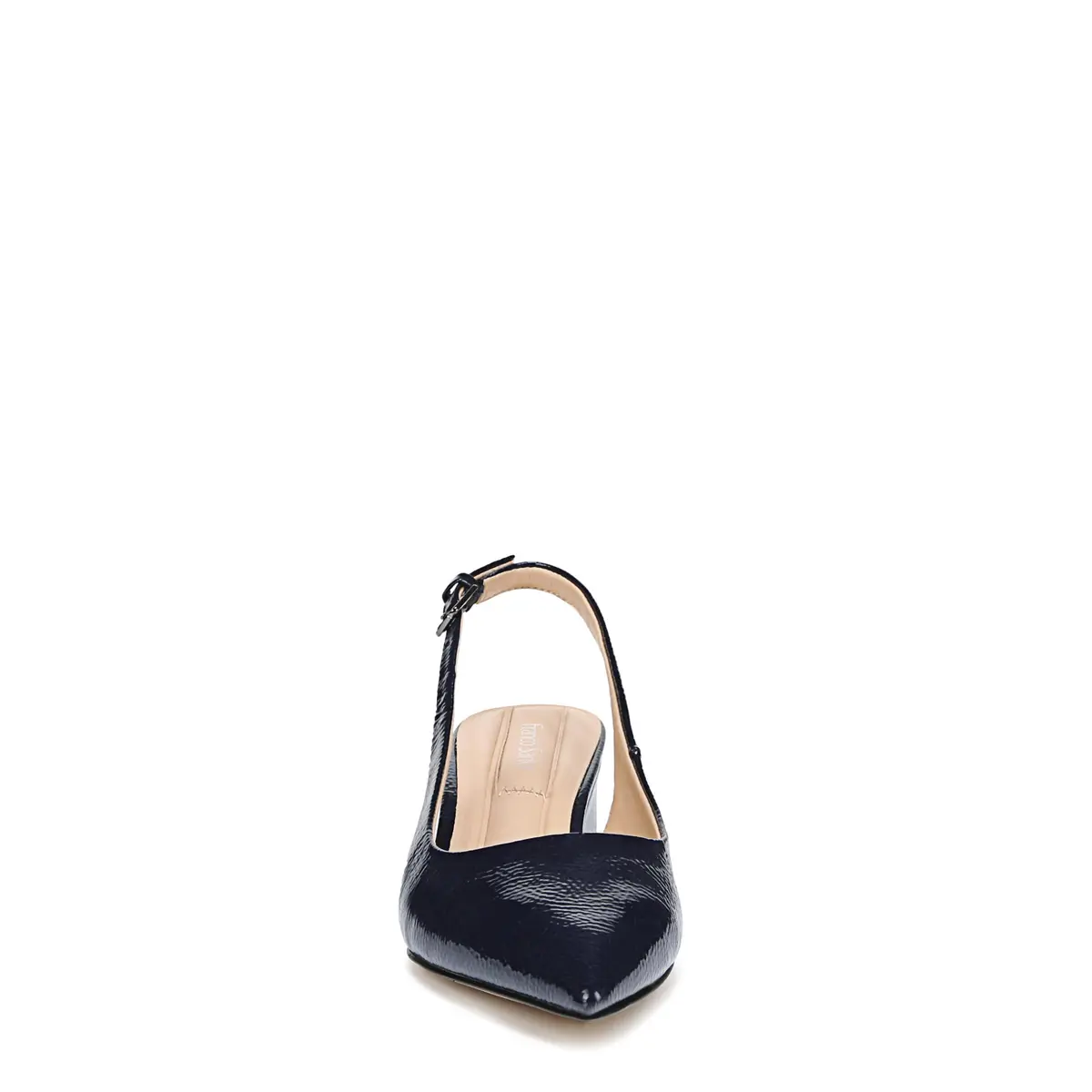 Franco Sarto Womens Racer Slingback Low Block Heel Pointed Toe Pump, Midnight, 7 | Eco-friendly, Feminine, Modern, Pointed-toe - view 2