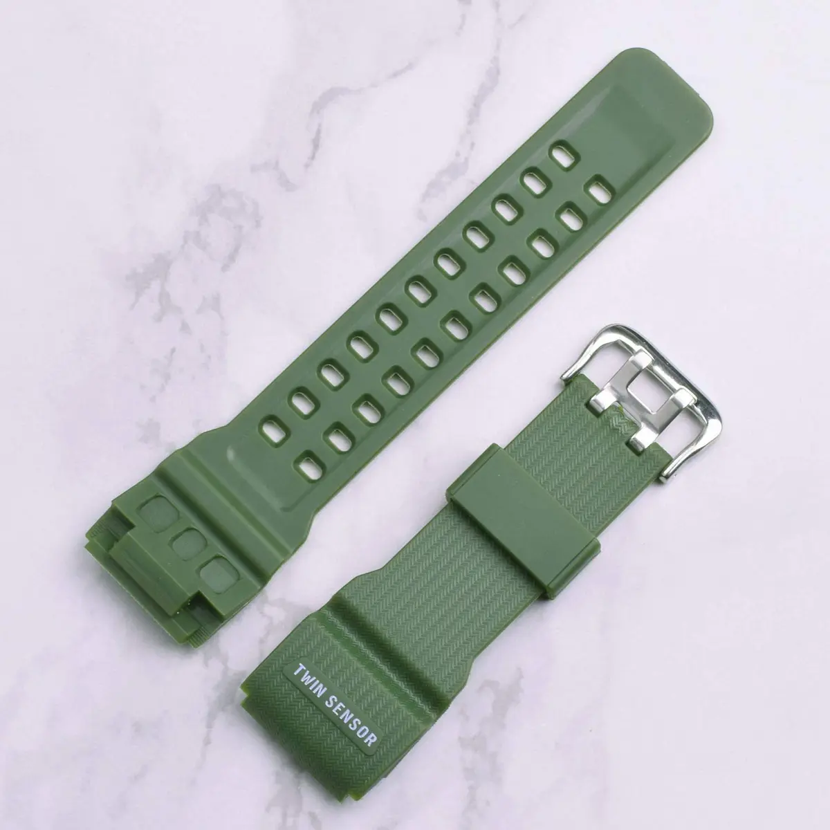 OliBoPo Silicone Watch Strap for Casio G-Shock GG-1000 | Durable, Lightweight, Water-Resistant (16mm, Green) - view 3