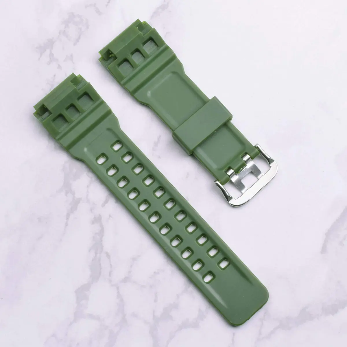 OliBoPo Silicone Watch Strap for Casio G-Shock GG-1000 | Durable, Lightweight, Water-Resistant (16mm, Green) - view 4