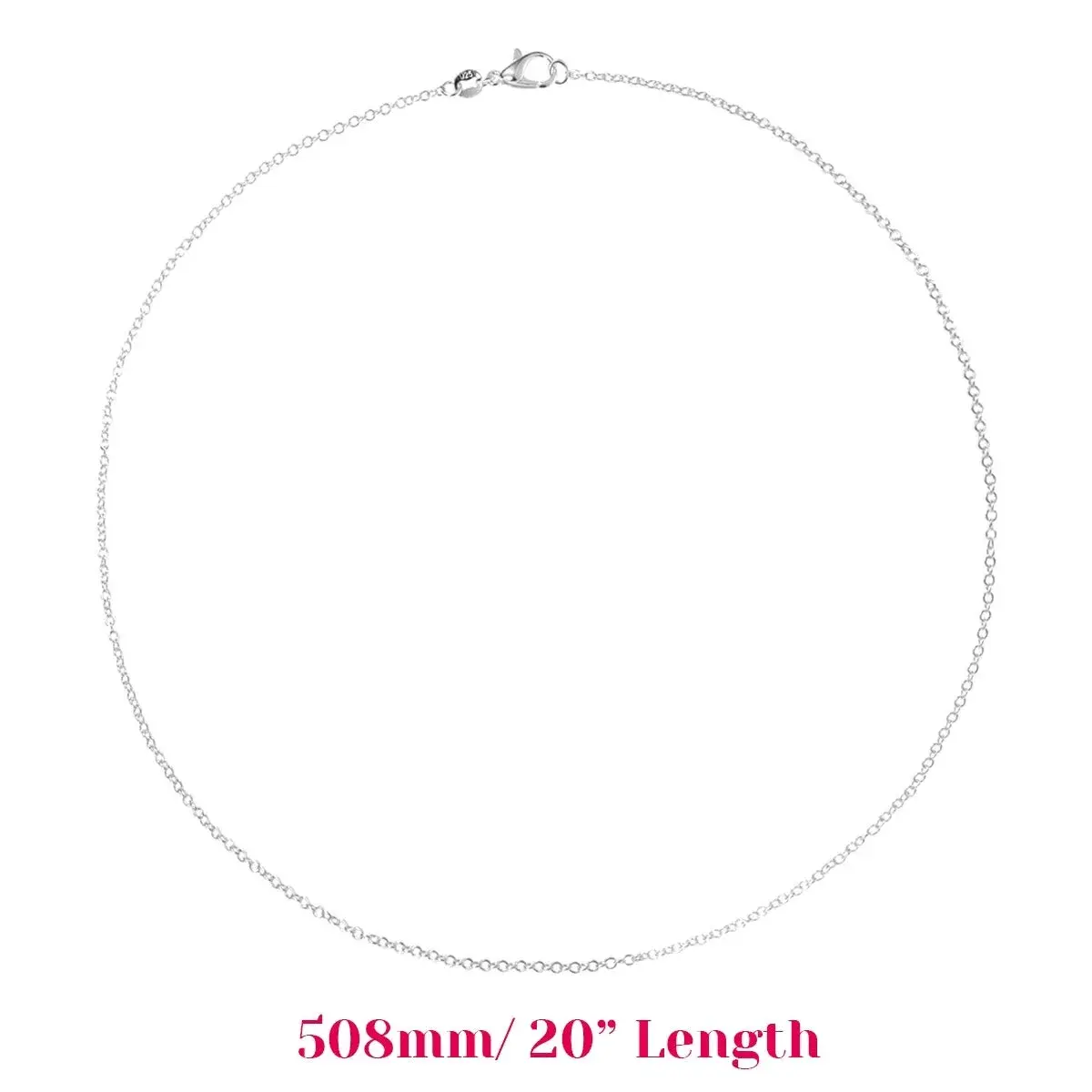 selizo Silver Plated Cable Necklace Chains 20 Inches (1.2mm) | 30 Pack Jewelry Making Chains with Lobster Clasp - view 4