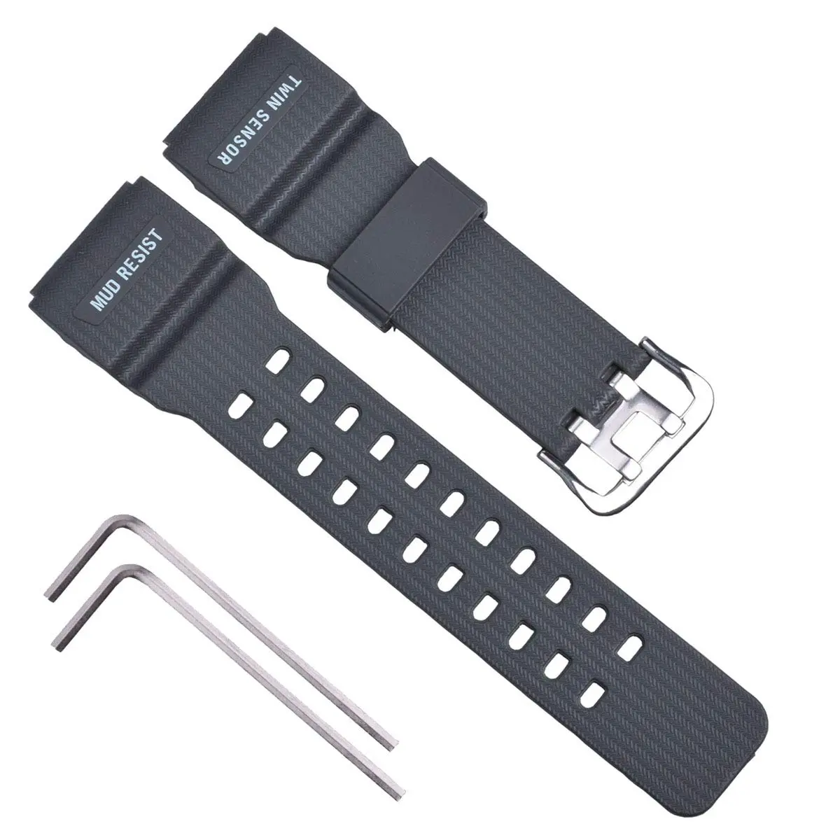 OliBoPo Resin Watch Strap for Casio G-Shock GG-1000 | Durable, Water-Resistant, Grey - main product image