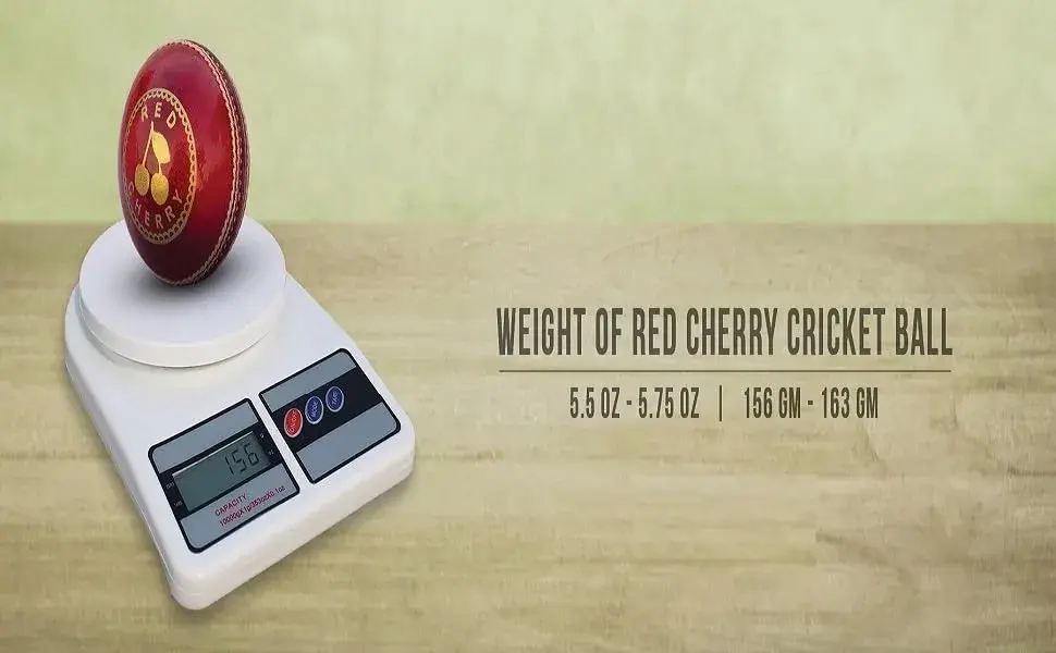 Red Cherry Hand Made Red Leather Cricket Ball, Youth Size, 156g (5.5 oz) | Premium Indian Leather for Beginners - view 8