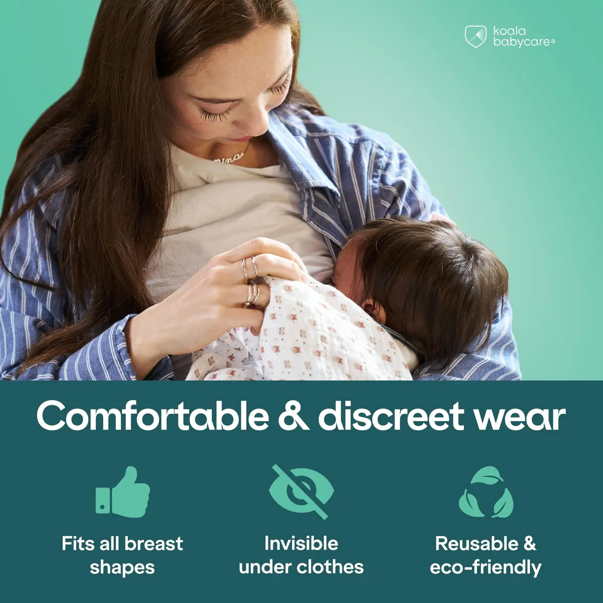 Koala Babycare Original Silver Nursing Cups Maxi Size | Protect & Soothe Sore Nipples - view 7