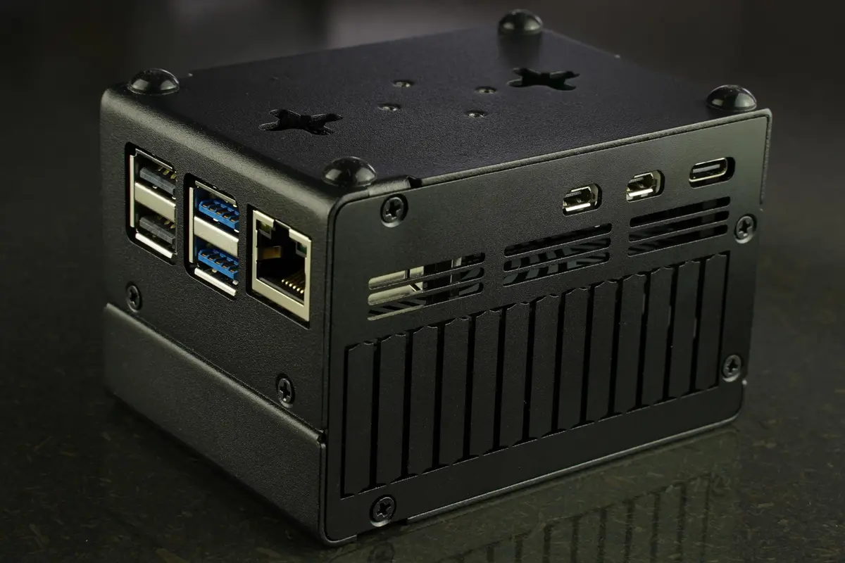 KKSB Raspberry Pi 5 Case with Space for Hats, Coolers & NVMe, Durable Aluminum & Steel (70-120 chars) - view 6