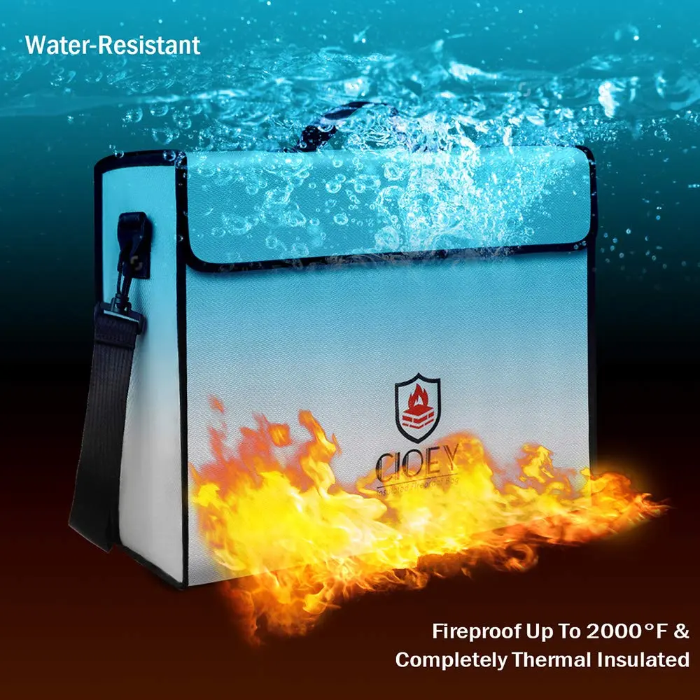 Cioey Fireproof Document Bag XL | Thermal Insulated & Waterproof - view 3