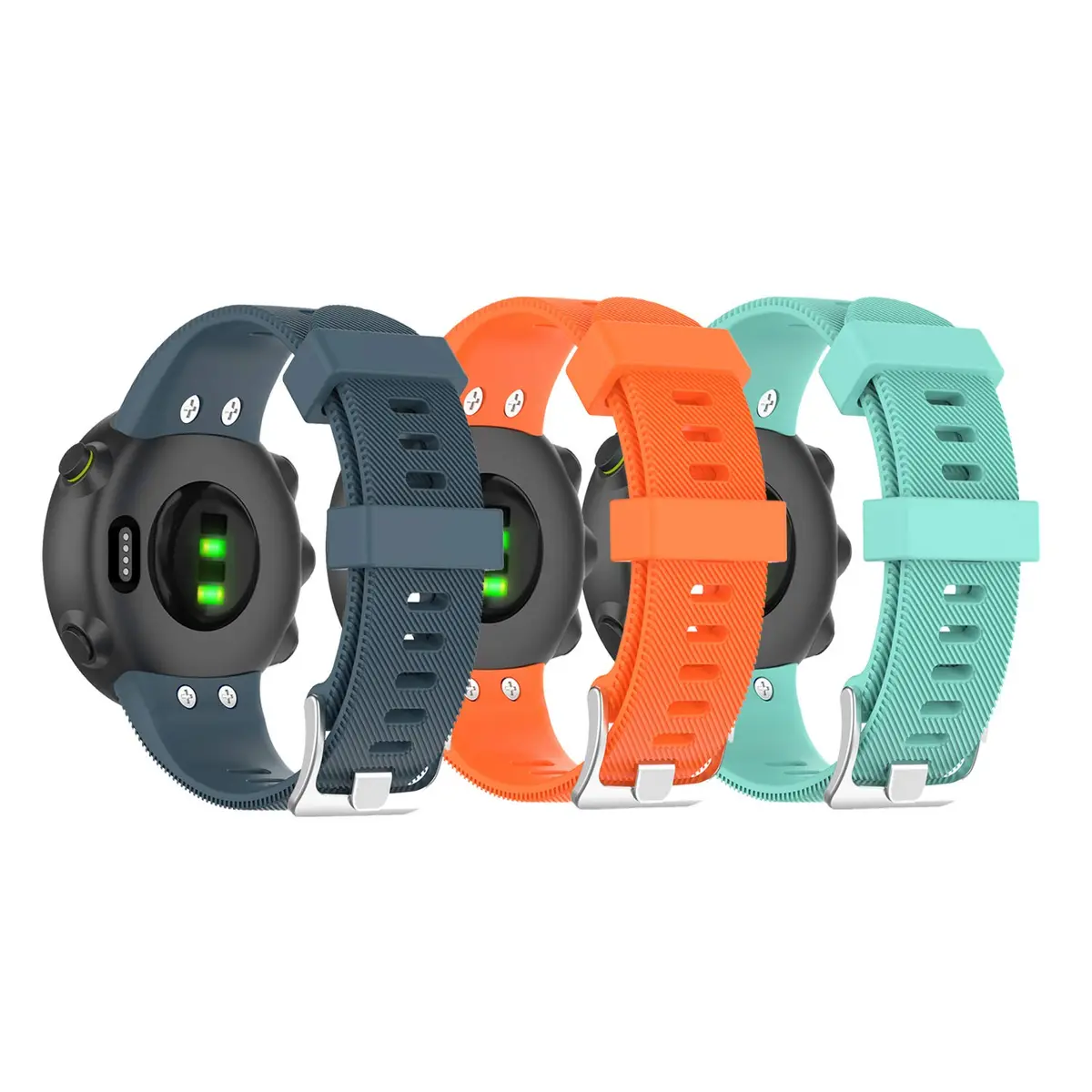 E ECSEM Garmin Forerunner 45/45S Silicone Watch Band 3 Pack | Breathable, Eco-Friendly, Comfortable Fit (70-120 chars) - main product image