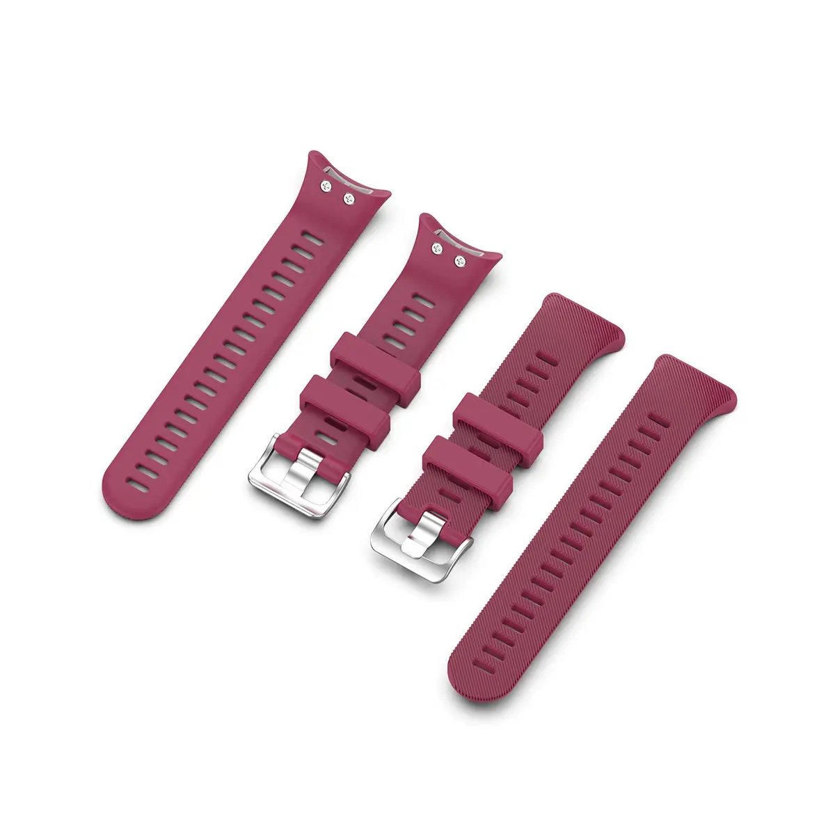 E ECSEM Compatible Garmin Forerunner 45 Bands Women Men Liquor Red | Breathable Silicone Replacement Strap - view 4