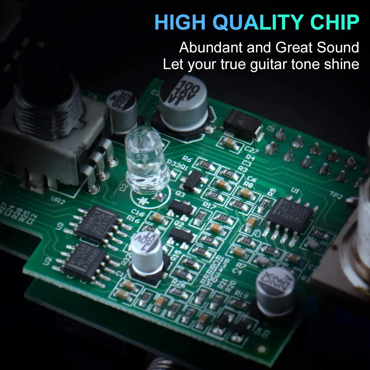 lotmusic Kmise Crunch Distortion Electric Guitar Effects Pedal | 9V True Bypass, 3 Modes, Noise Reduction - view 4