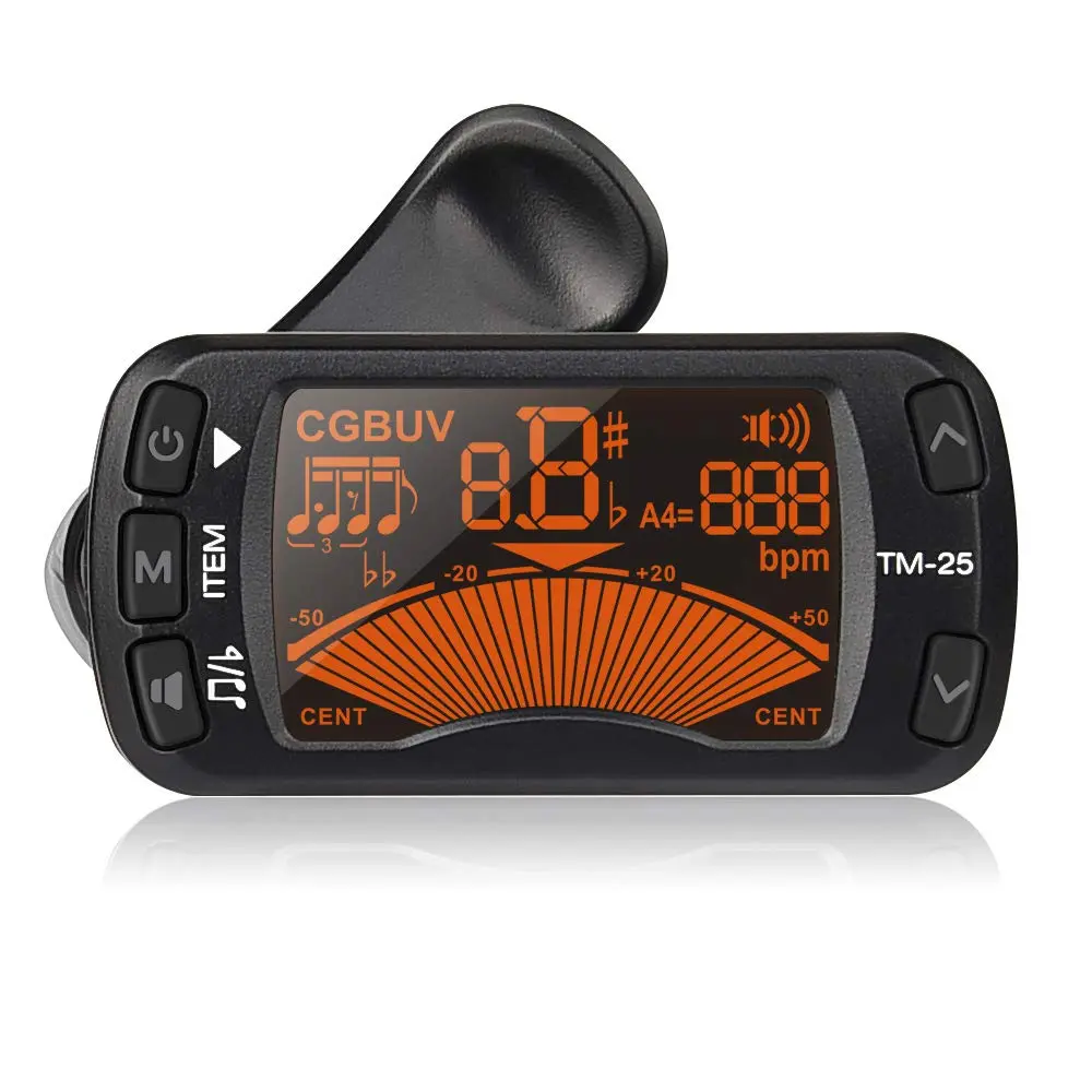 LEKATO Guitar Tuner Clip On Metronome Tone Generator 3 in 1 Portable | All Instruments, Bass, Violin, Ukulele - view 7