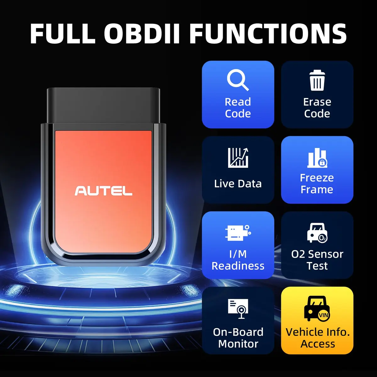 Autel AP2500E/AP2500 OBD2 Scanner Bluetooth Code Reader with Maxi AP2500 App | All-System Diagnostics & 5 Reset Services - view 3
