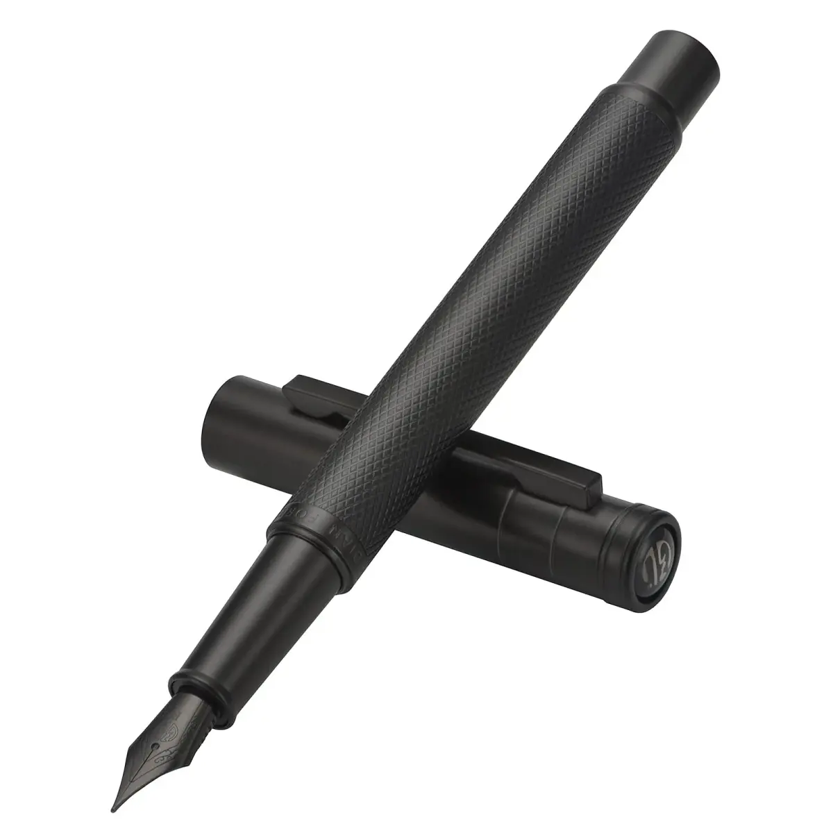 Asvine Hongdian 1851 Black Fountain Pen with Fine Point Nib - Smooth Ink Flow for Daily Writing - main product image