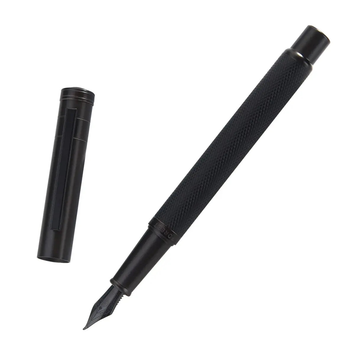 Asvine Black Forest Fude Pen, Bent Nib Calligraphy Fountain Pen 13.8cm (0.5-1.2mm) | Smooth Ink Flow - main product image