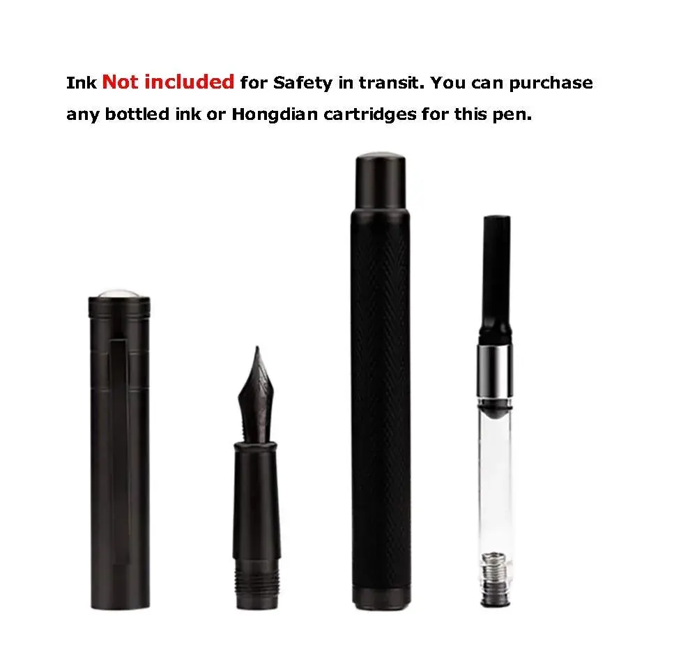 Asvine Black Forest Fude Pen, Bent Nib Calligraphy Fountain Pen 13.8cm (0.5-1.2mm) | Smooth Ink Flow - view 4