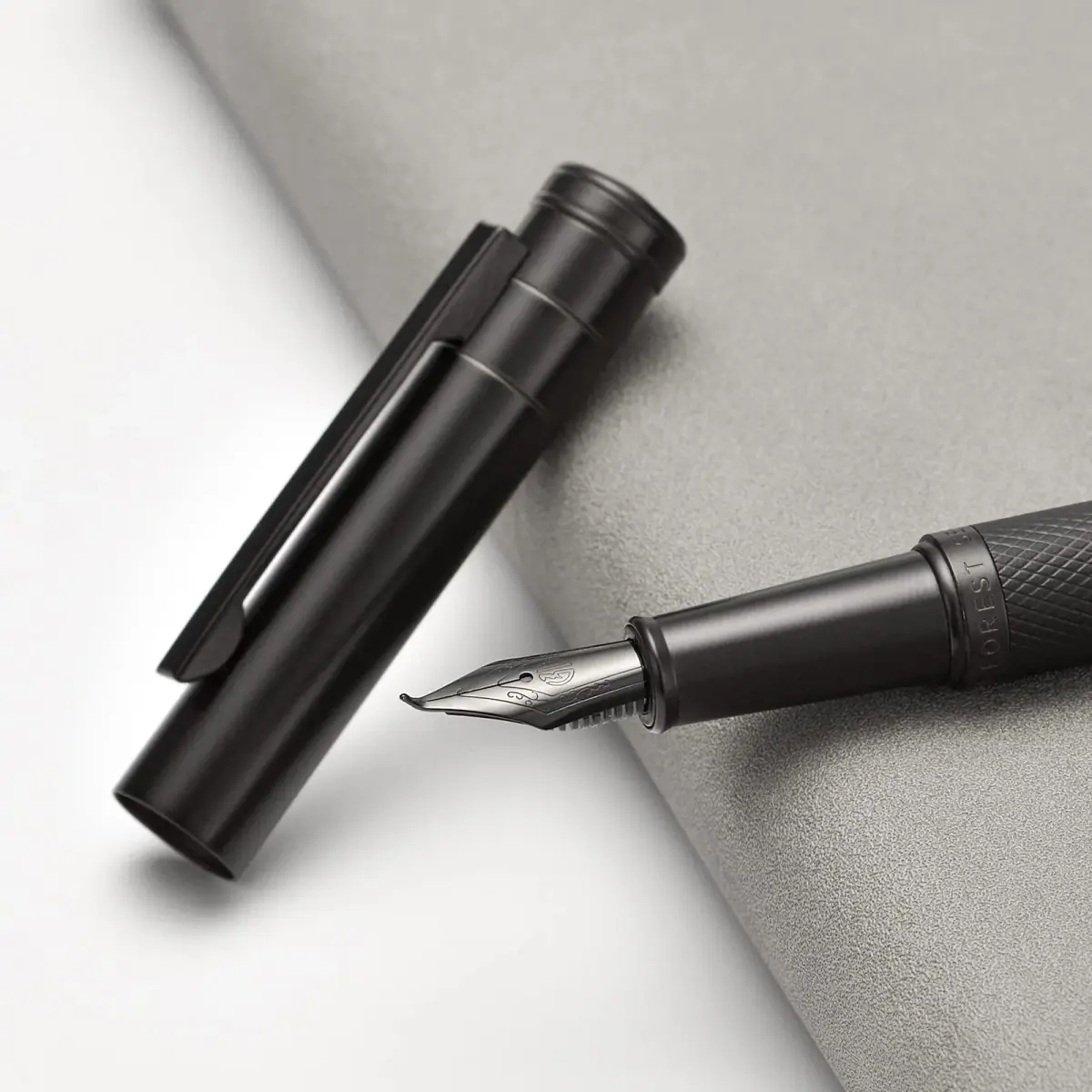 Asvine Black Forest Fude Pen, Bent Nib Calligraphy Fountain Pen 13.8cm (0.5-1.2mm) | Smooth Ink Flow - view 7