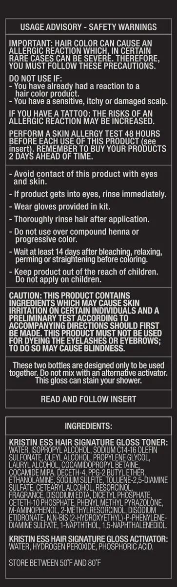 Kristin Ess Signature Hair Gloss Bittersweet Dark Brunette 118ml (4 Fl Oz) | Tones Brassiness & Boosts Shine - view 4