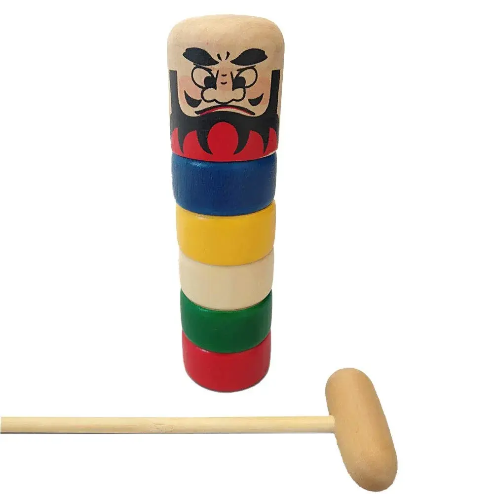 Tomerry Daruma Otoshi Japanese Traditional Game 18.3cm (7.2in) | Educational Toy for Kids & Adults - main product image