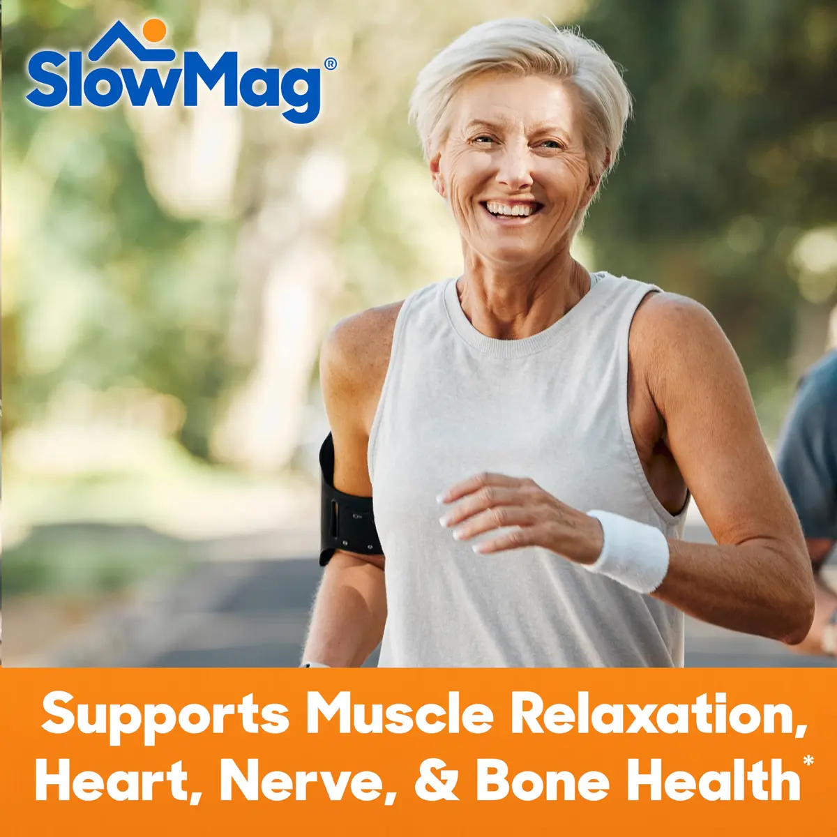 SlowMag Muscle & Heart Magnesium Chloride Supplement with Calcium, 180 Count | Supports Muscle Relaxation & Heart Health - view 3