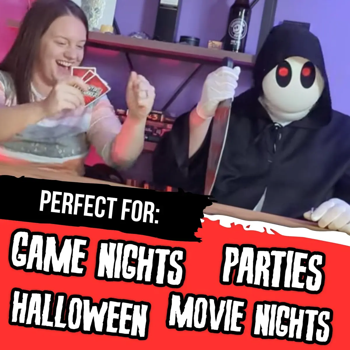 Rookie Mage Games Don't Get Stabbed! Adult Horror Card Game | Halloween Party Fun (70-120 chars) - view 5