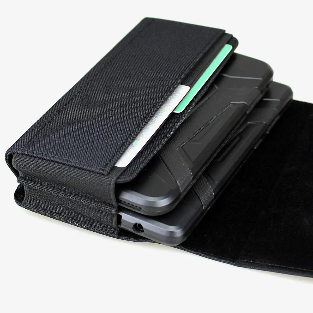 aubaddy Dual Phone Holster Pouch for 2 Phones | Magnetic Belt Clip Case for iPhone & Samsung (17 16 15 14 13 12 11) Pro Max/Plus - view 6