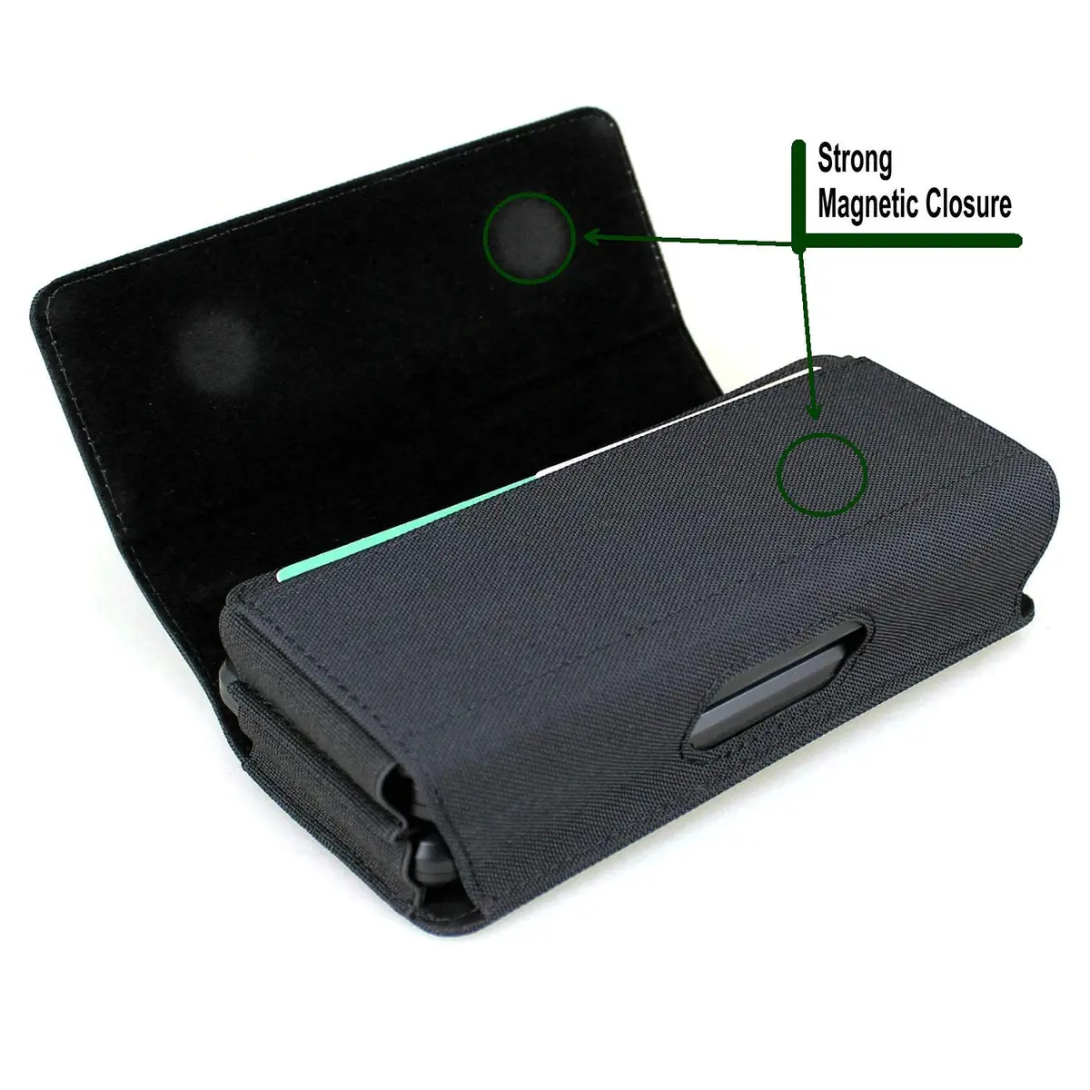 aubaddy Dual Phone Holster Pouch for 2 Phones | Magnetic Belt Clip Case for iPhone & Samsung (17 16 15 14 13 12 11) Pro Max/Plus - view 7