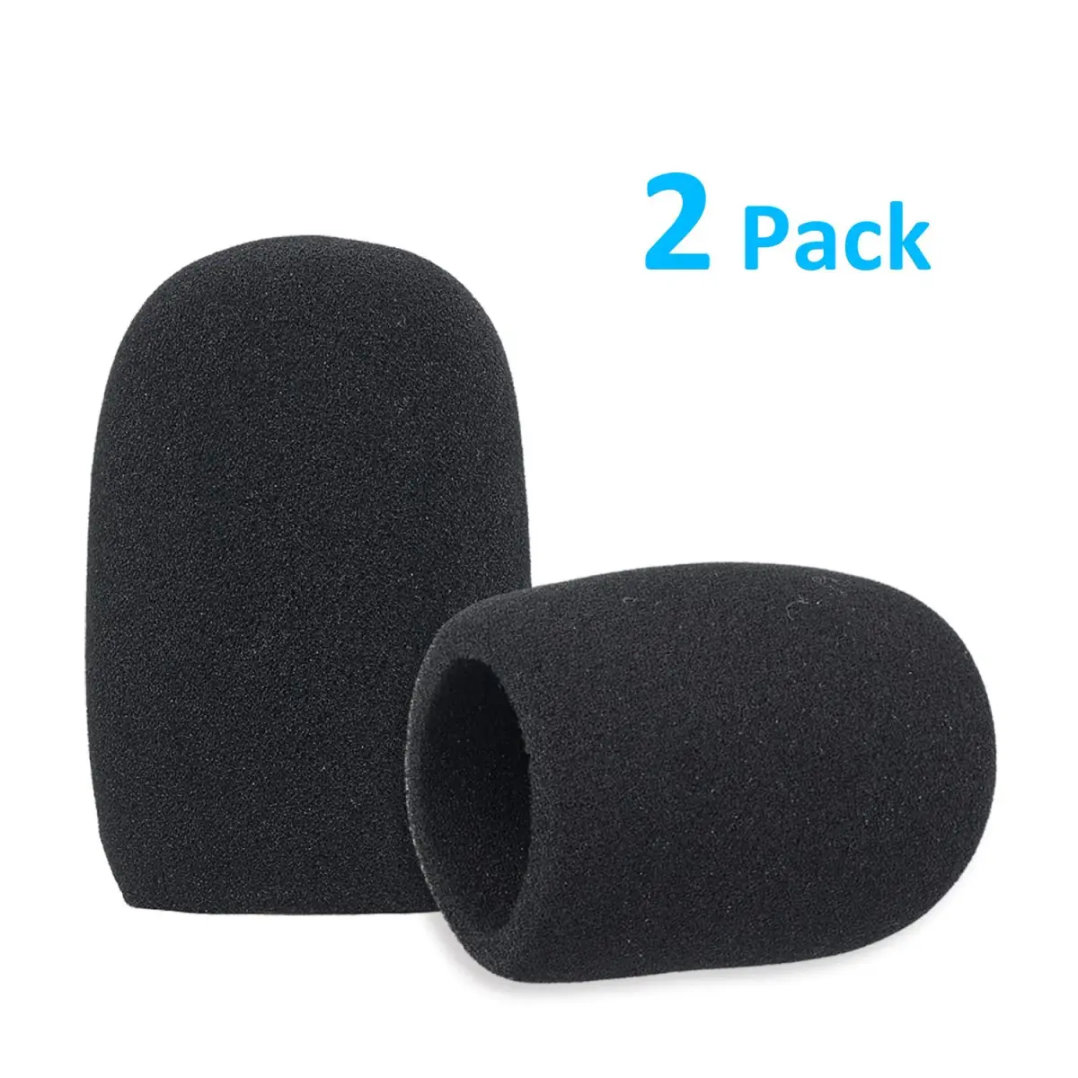 SUNMON Windscreen Foam Cover for Audio-Technica AT2020, AT2020USB, AT2020USB+ Microphones (2-Pack, Black) - view 3