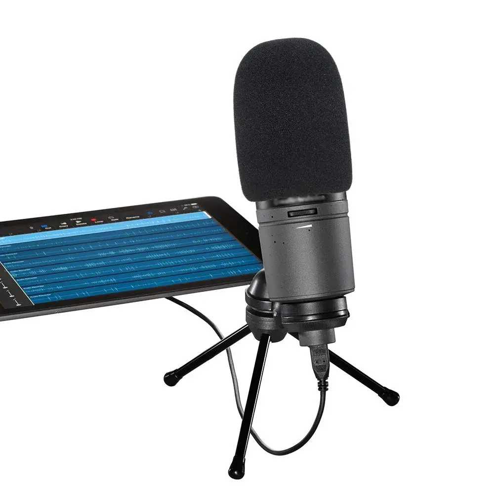 SUNMON Black Microphone Windscreen Foam Cover for Audio-Technica AT2020 Condenser Mic | 4.3 cm (1.7 inches) - view 5