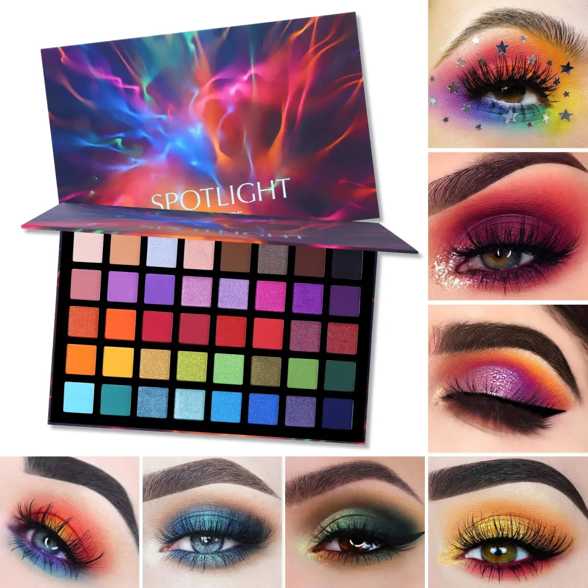 UCANBE Spotlight Eyeshadow Palette 40 Colors | Matte Shimmer Makeup with 1g Pans - view 6