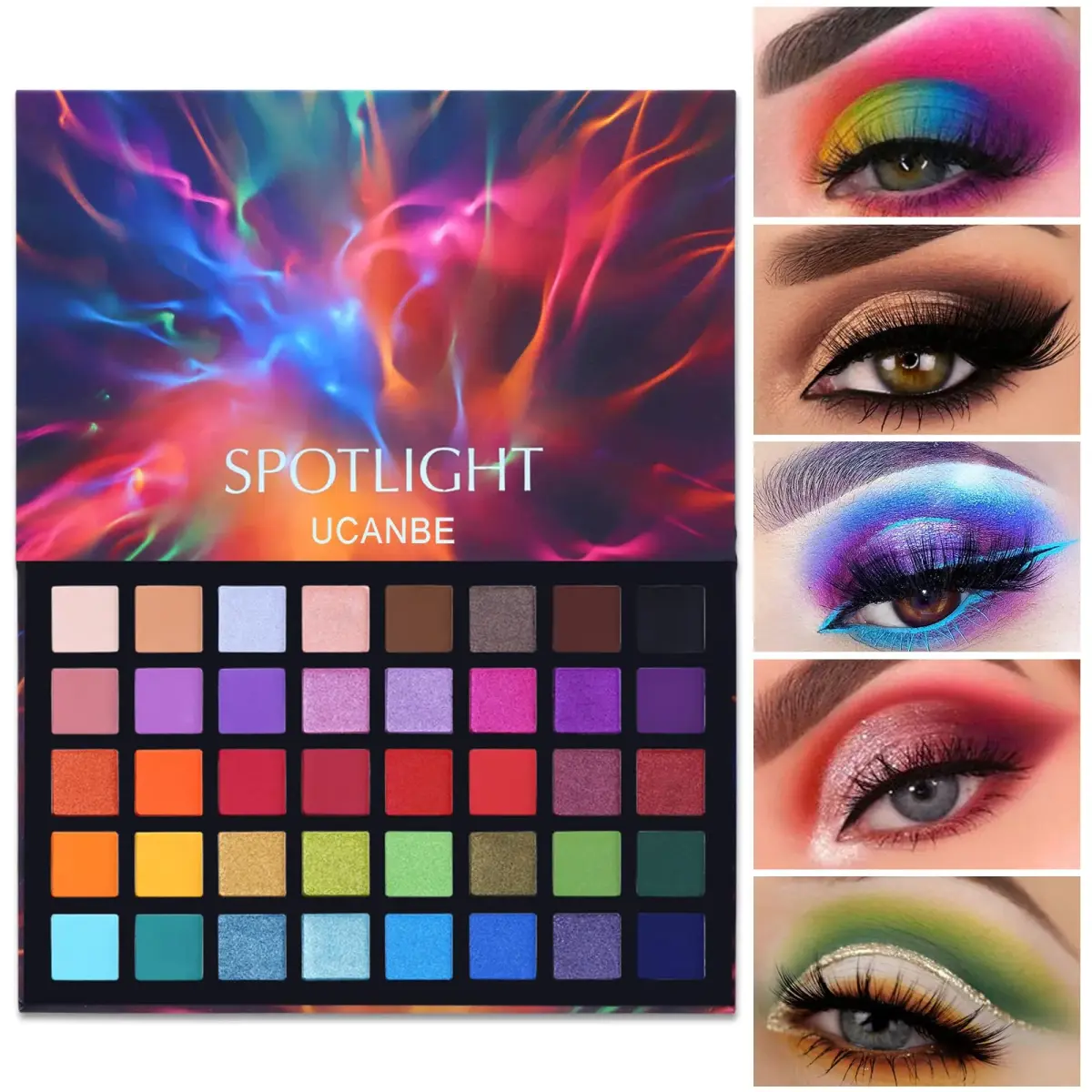 UCANBE Spotlight Eyeshadow Palette 40 Colors | Matte Shimmer Makeup with 1g Pans - main product image