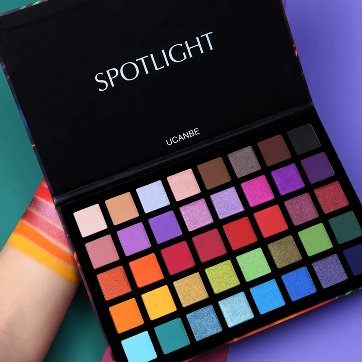 UCANBE Spotlight Eyeshadow Palette 40 Colors | Matte Shimmer Makeup with 1g Pans - view 3