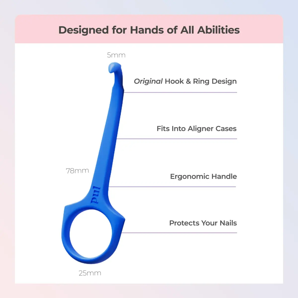 Pultool Aligner Removal Tool 2-Pack (Blue) | Hygienic & Easy Orthodontic Accessory - view 4