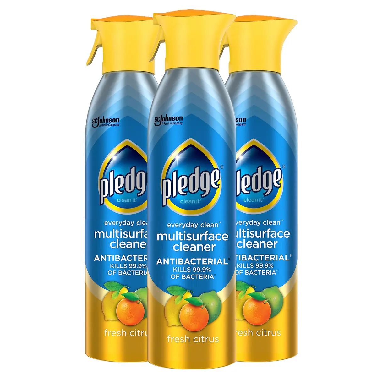 Pledge Antibacterial Multisurface Cleaner Spray 9.7 oz | Fresh Citrus, Kills Bacteria* Effortlessly - main product image