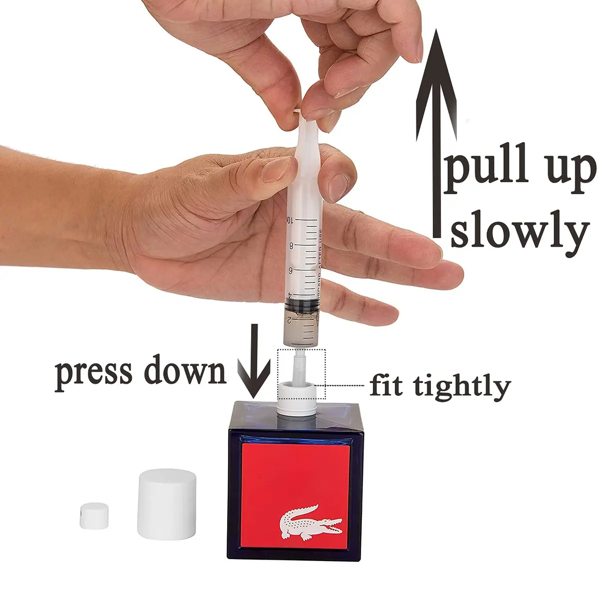 MUB Perfume Refill Pump Syringe with Extraction Adapter, 10ml Capacity, 5-Pack | For Travel Atomizer Refills - view 6