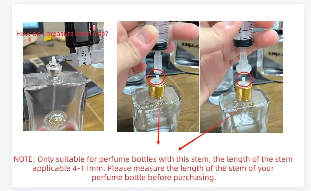 MUB Perfume Refill Pump Syringe with Extraction Adapter, 10ml Capacity, 5-Pack | For Travel Atomizer Refills - view 2